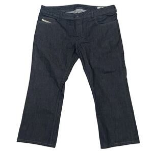 Diesel Industry Denim Zatiny Bootcut Jeans Dark Wash Button Fly Size 38 - HEMMED